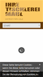 Mobile Screenshot of ihre-tischlerei-maul.de