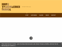 Tablet Screenshot of ihre-tischlerei-maul.de